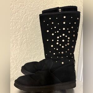 UGG rockstar Black Studded Winter Boots